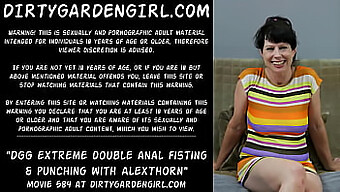 Dirty Garden Girl Takes On Double Penetration And Anal Fisting With Alexthorn