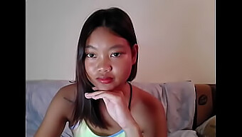 Teen Thai Girl Shows Off Her Tiny Tits And Pussy