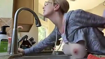 Intense Kitchen Encounter With Busty Babe