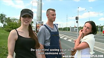 Young Czech Teen Persuaded For Outdoor Public Encounter With Oral And Anal Acts