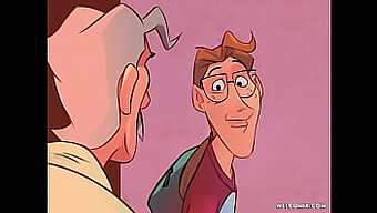 A Church-Going Companion'S Naughty Animated Encounter At Home