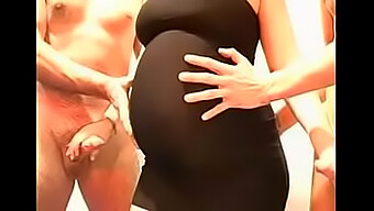 Gangbang On A Pregnant Woman Dressed In Black