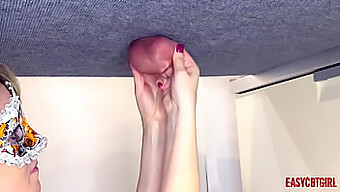 Russian Vlogger Annycandy Gets Her Testicles Stretched By Painboy For Cbt Pleasure