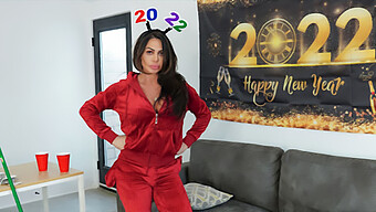 A Sultry And Insatiable Mother Reveals Her Naughty Secret To Her Stepson And Engages In Passionate Intercourse With Him To Ring In The New Year.