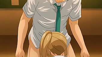 Eine Geile Blonde Anime-Girl Wird Wild Und Hat Sex Mit Ihrem Lehrer In Einem Heißen Hentai-Video